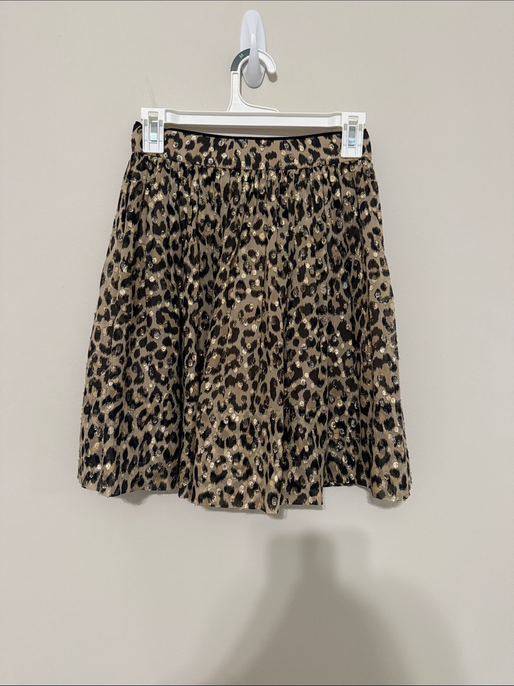 Kate Spade Leopard Print Pleated Skirt